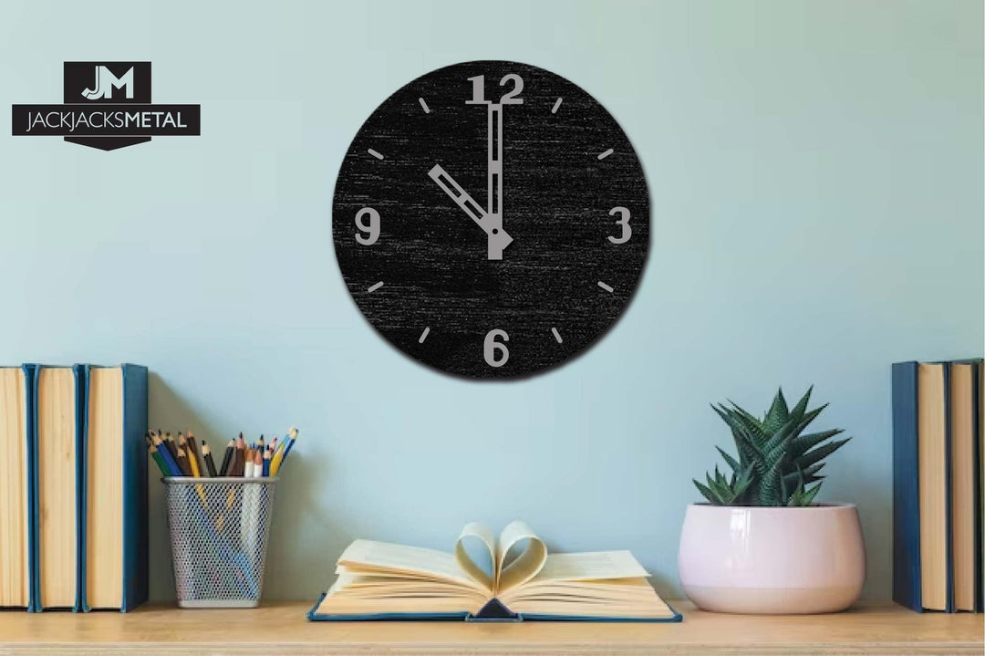 Modern Metallic Numbers and Hands Set for Wall Clocks - JackJacks Metal 