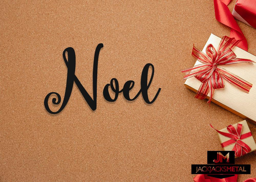 Noel Word Wall Art Sign - JackJacks Metal 