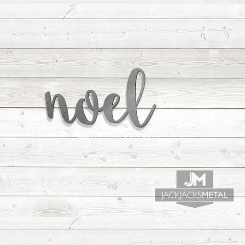 Noel Word Wall Art Sign - JackJacks Metal 