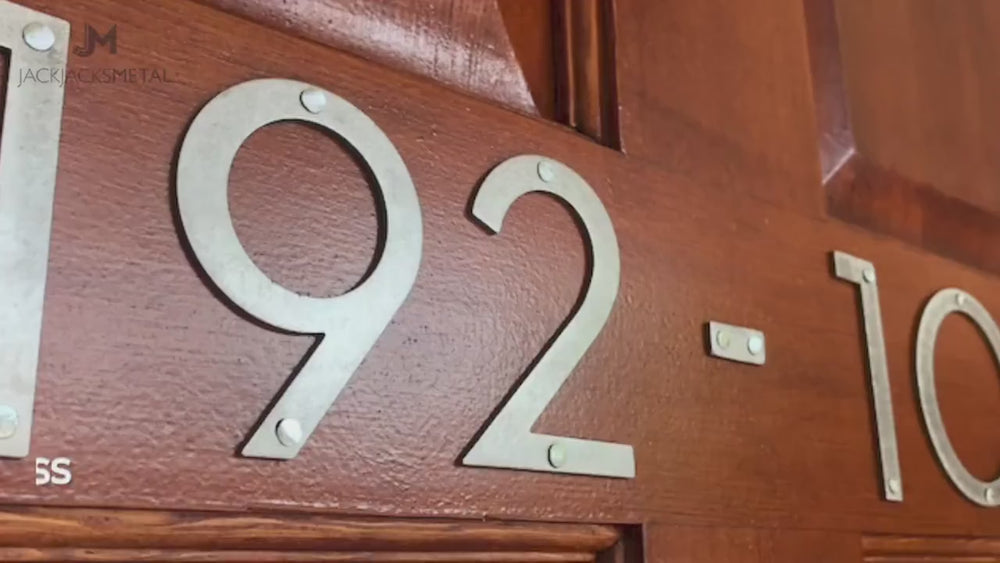3 inch Modern House Number - Metal Address Number and Letter - Street Address Number - Contemporary Steel Number