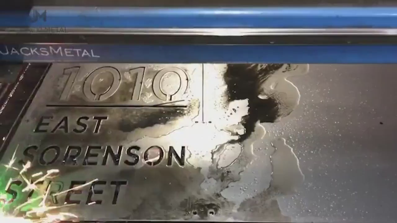 Metal Address Custom Address Metal Sign for home or business - Plasma Cut from Mild Steel