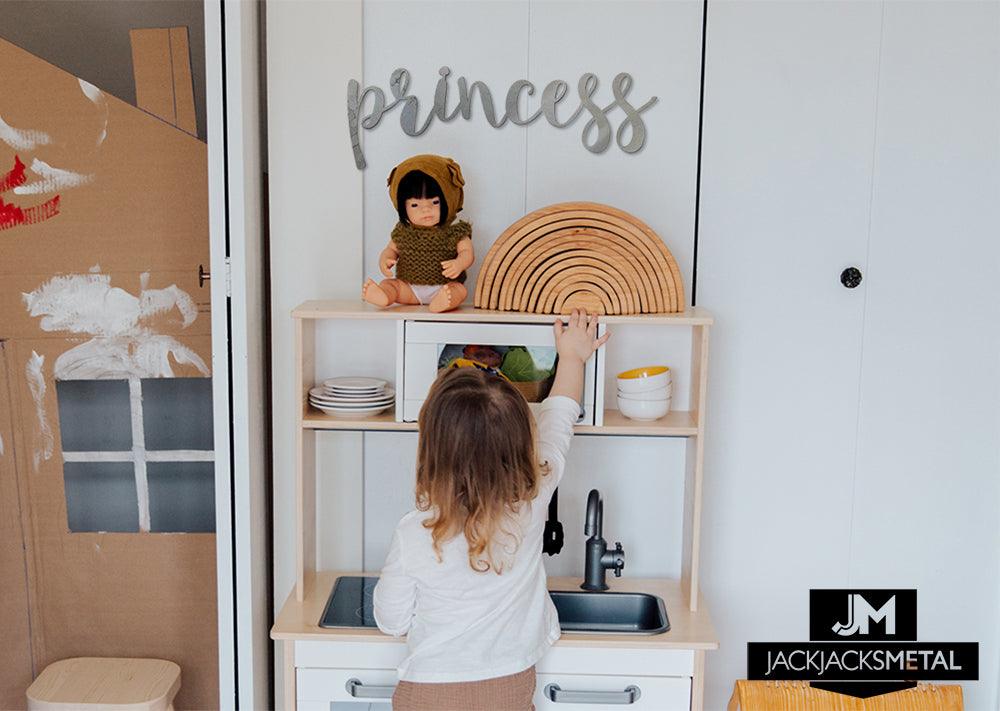 Princess Word Wall Art Sign - JackJacks Metal 
