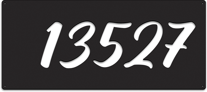 Rectangle Address Plaques - Custom Metal Address Signage -Modern Classic, Mid-century modern, Modern, and Creative Address Signs - JackJacks Metal 