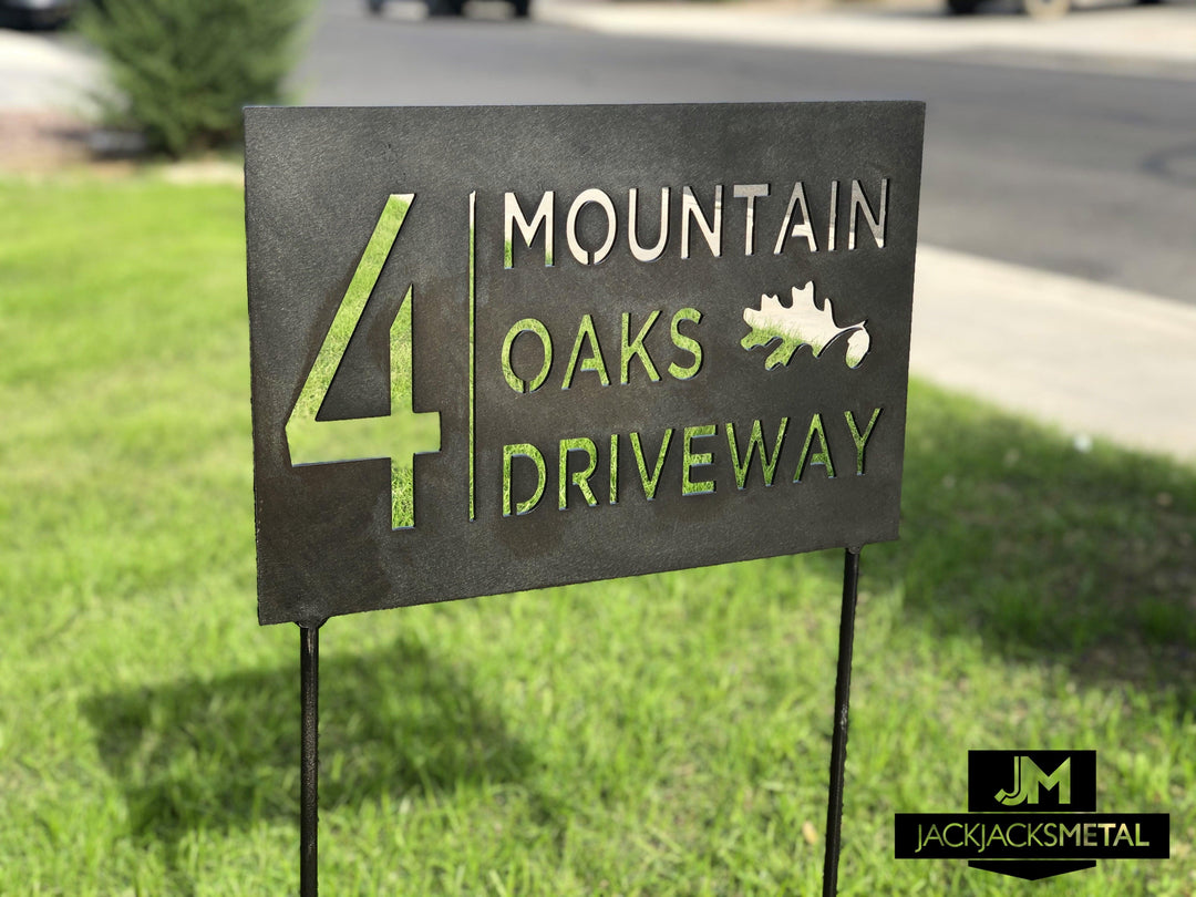 Street Address Setup Street Metal Signs