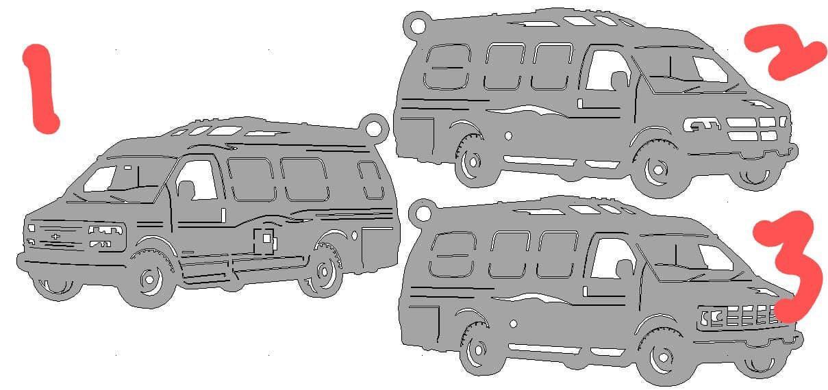 Van Keychain - JackJacks Metal 