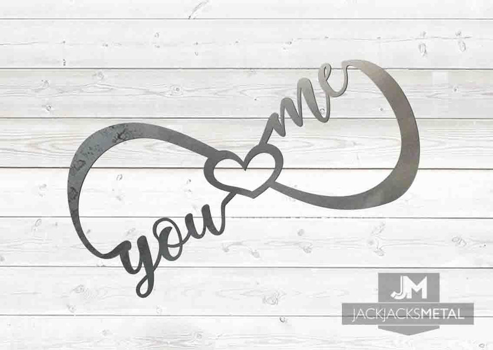 You and me Forever heart sign - JackJacks Metal 