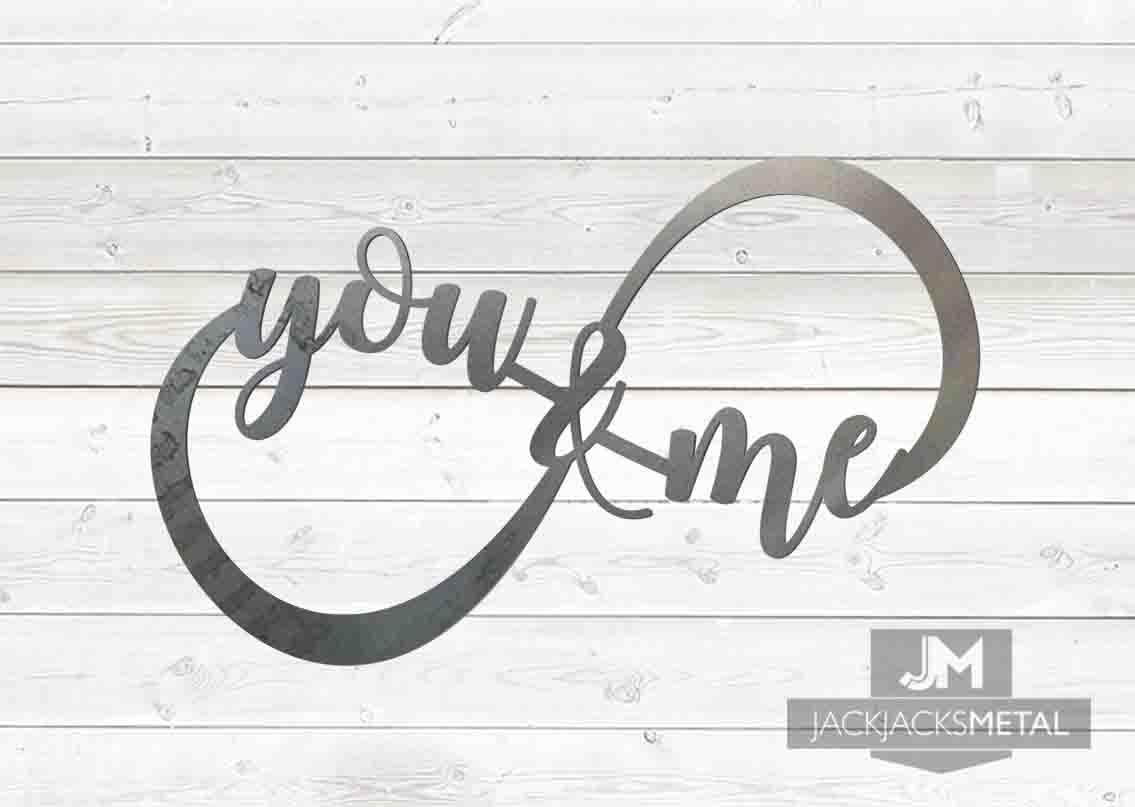 You and me Forever sign - JackJacks Metal 