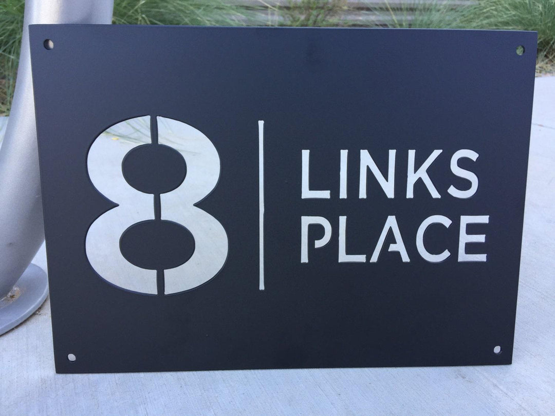 Steel Address Sign 12