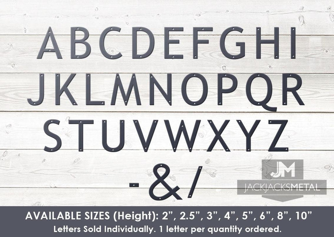 18" Metal House Number - Modern Font House Number - Metal Address Number - Street Address Number - Plasma Cut from Mild Steel