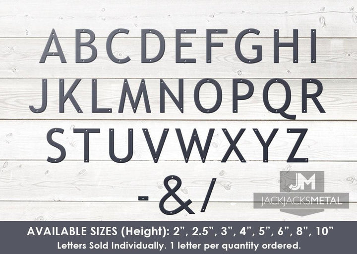 18" Metal House Number - Modern Font House Number - Metal Address Number - Street Address Number - Plasma Cut from Mild Steel