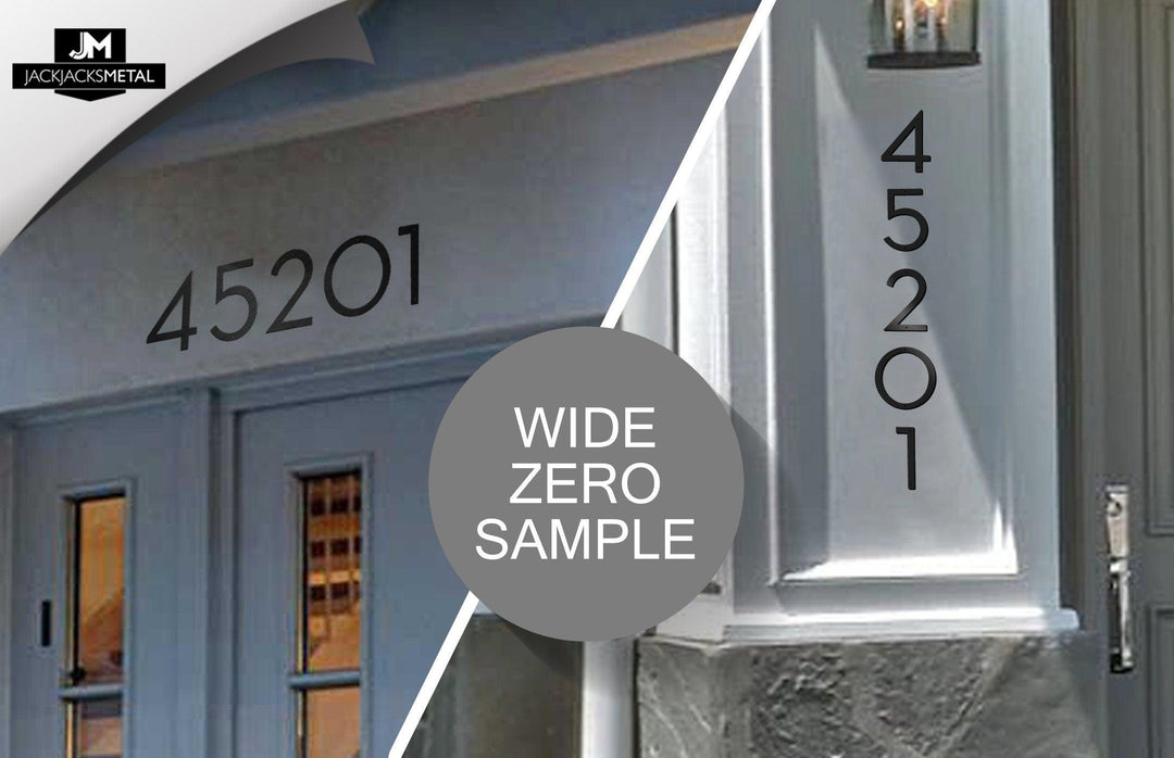 18" Metal House Number - Modern Font House Number - Metal Address Number - Street Address Number - Plasma Cut from Mild Steel