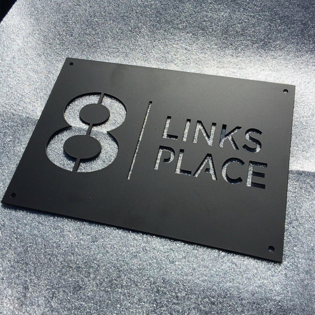 Steel Address Sign 18