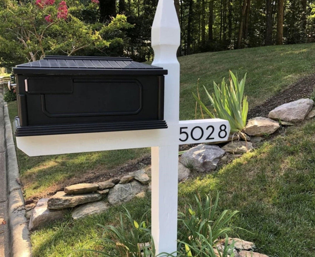 2.5 inch Tall Modern House Number - Metal Address Number and Letter - Street Address Number - Contemporary Steel Number