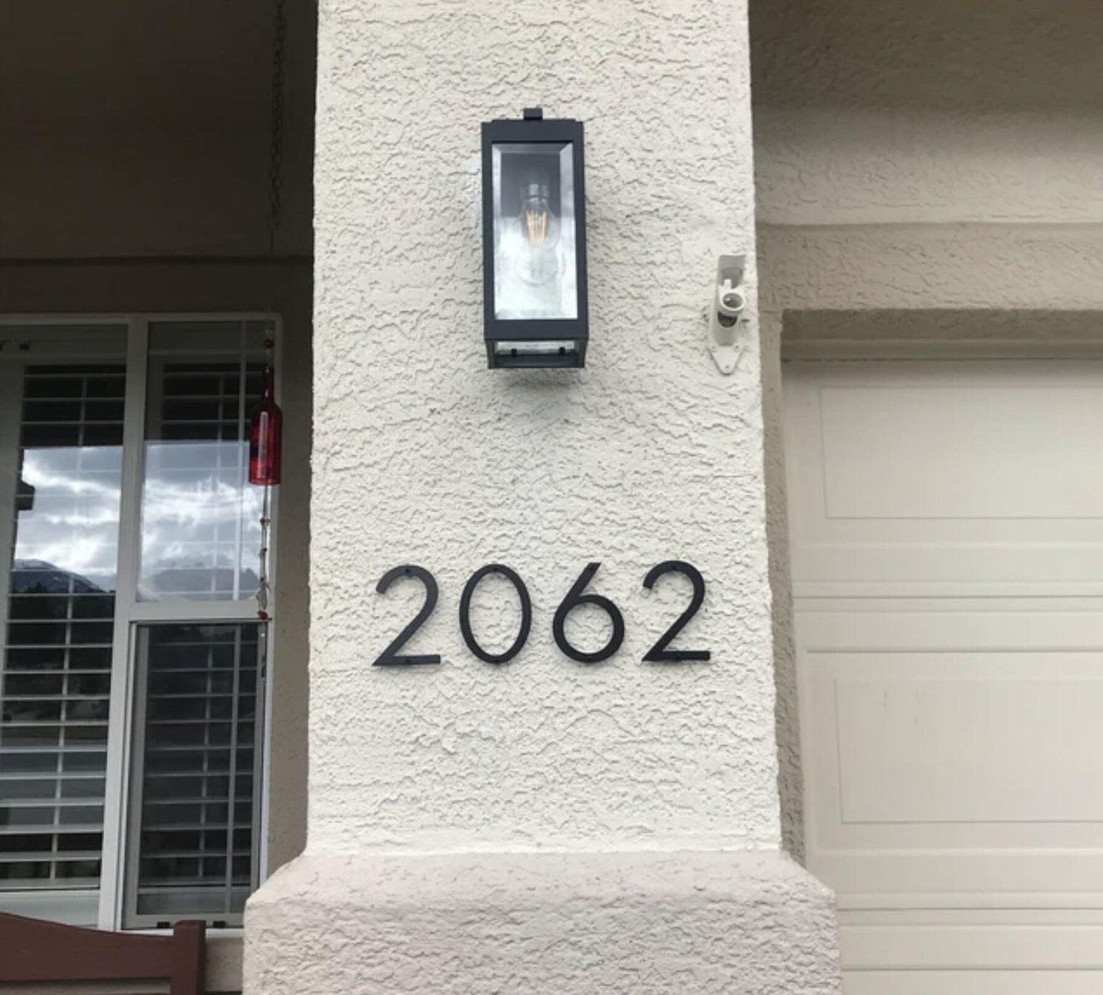 5" Custom Metal Address Numbers - Metal House Numbers - Street Address Numbers - Laser Cut from Mild Steel