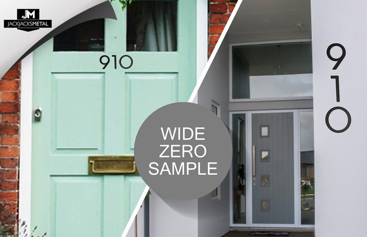 5 inch Custom Metal Address Numbers - Metal House Numbers - Street Address Numbers - Laser Cut from Mild Steel