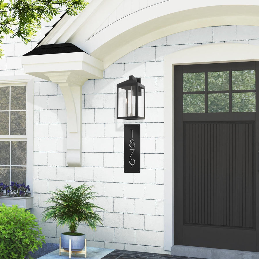 5" wide Custom Metal Address Sign House numbers and Street Address Sign - Laser Cut from Mild Steel