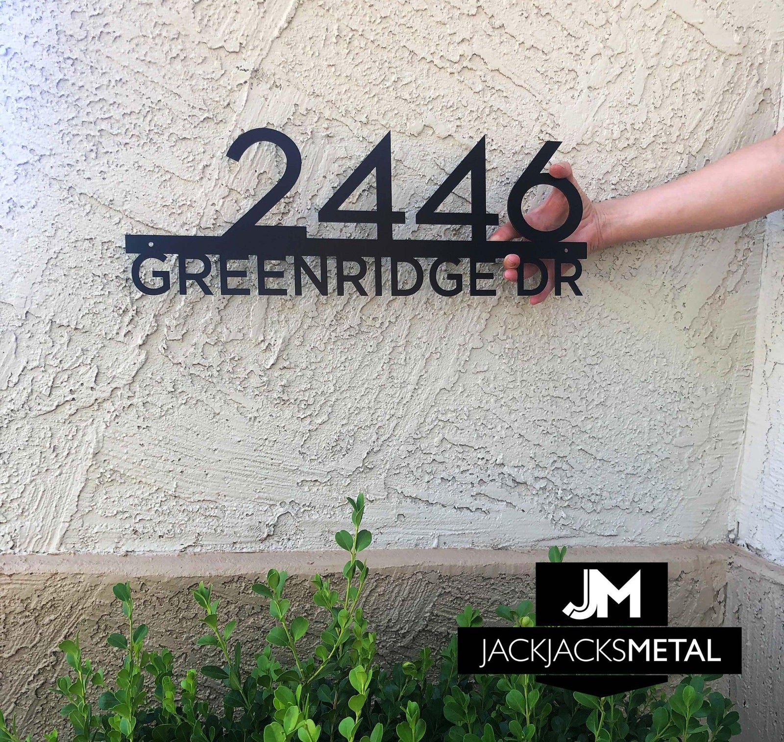 Bar Address Sign Numbers Street Name Custom Personalized Metal Address Sign Powdercoated for Outside